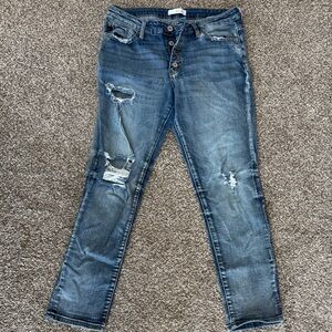 Distressed Blue Jeans for Women